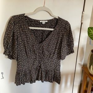 American Eagle Floral Blouse